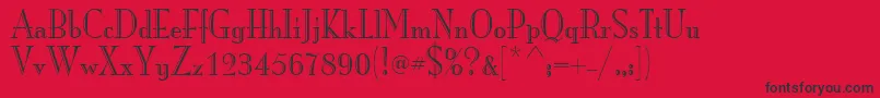 ItcMonaLisaRecut Font – Black Fonts on Red Background