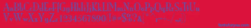 ItcMonaLisaRecut Font – Blue Fonts on Red Background