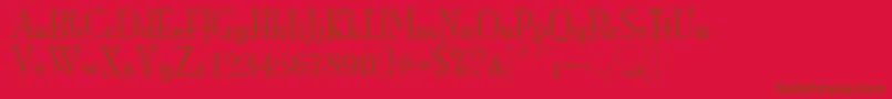 ItcMonaLisaRecut Font – Brown Fonts on Red Background