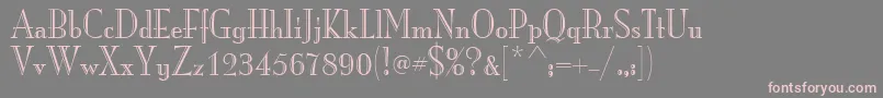 ItcMonaLisaRecut Font – Pink Fonts on Gray Background