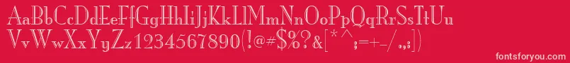 ItcMonaLisaRecut Font – Pink Fonts on Red Background