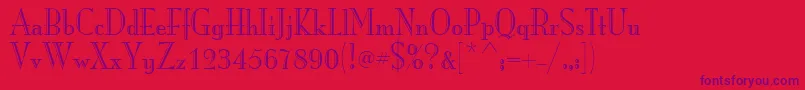 ItcMonaLisaRecut Font – Purple Fonts on Red Background