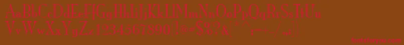 ItcMonaLisaRecut Font – Red Fonts on Brown Background