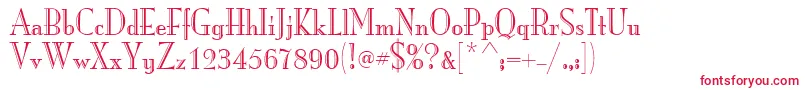 ItcMonaLisaRecut Font – Red Fonts on White Background