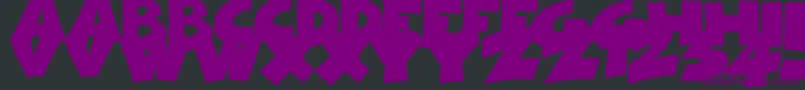 ComicalCartoon Font – Purple Fonts on Black Background
