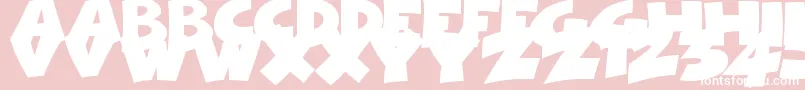フォントComicalCartoon – ピンクの背景に白い文字