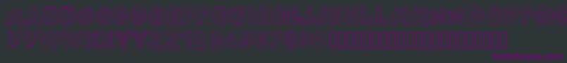 Pwyummydonuts Font – Purple Fonts on Black Background