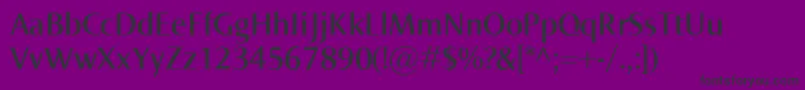 NormaSemibold Font – Black Fonts on Purple Background