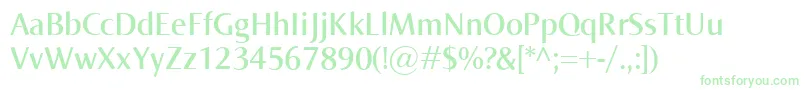 NormaSemibold Font – Green Fonts on White Background