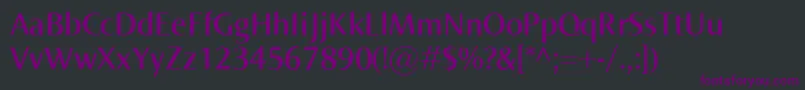 NormaSemibold Font – Purple Fonts on Black Background
