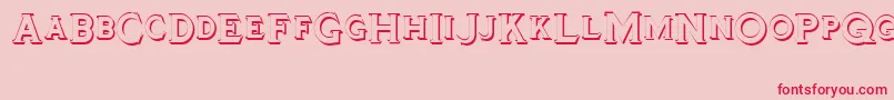 Tinplatetitlingshadowed Font – Red Fonts on Pink Background