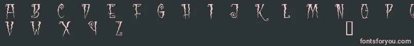 Blc Font – Pink Fonts on Black Background