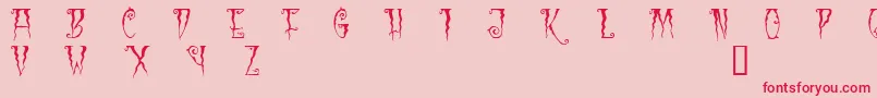 Blc Font – Red Fonts on Pink Background