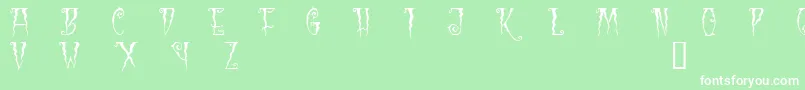Blc Font – White Fonts on Green Background