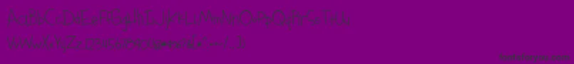 フォントSomethingBlueBold – 紫の背景に黒い文字