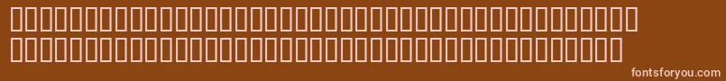 Sansserif Font – Pink Fonts on Brown Background