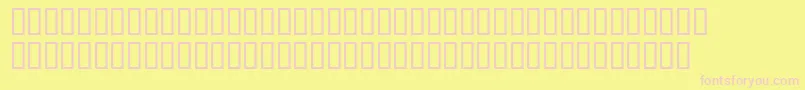 Sansserif Font – Pink Fonts on Yellow Background