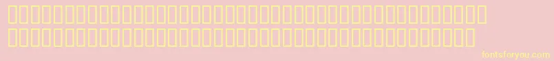 Sansserif Font – Yellow Fonts on Pink Background