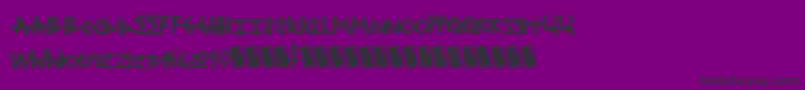 Shocktreatment Font – Black Fonts on Purple Background