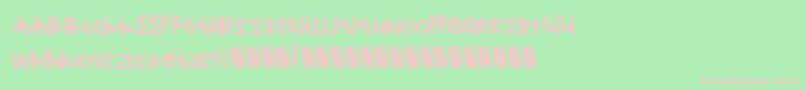 Shocktreatment Font – Pink Fonts on Green Background