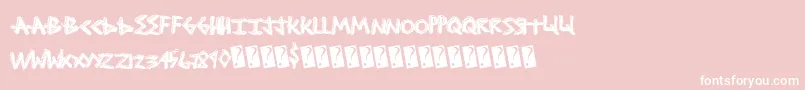 Shocktreatment Font – White Fonts on Pink Background