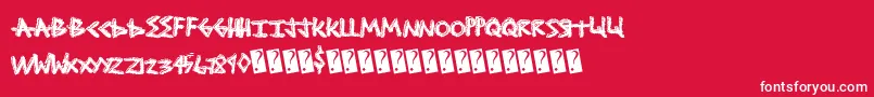 Shocktreatment Font – White Fonts on Red Background