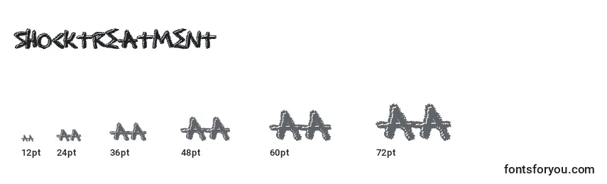 Размеры шрифта Shocktreatment