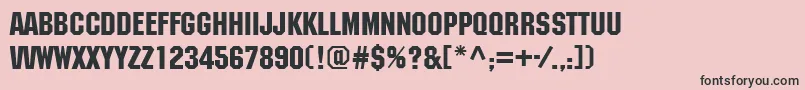 Mcn65C Font – Black Fonts on Pink Background