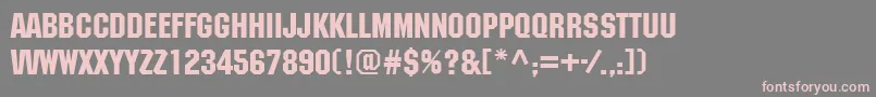 Mcn65C Font – Pink Fonts on Gray Background