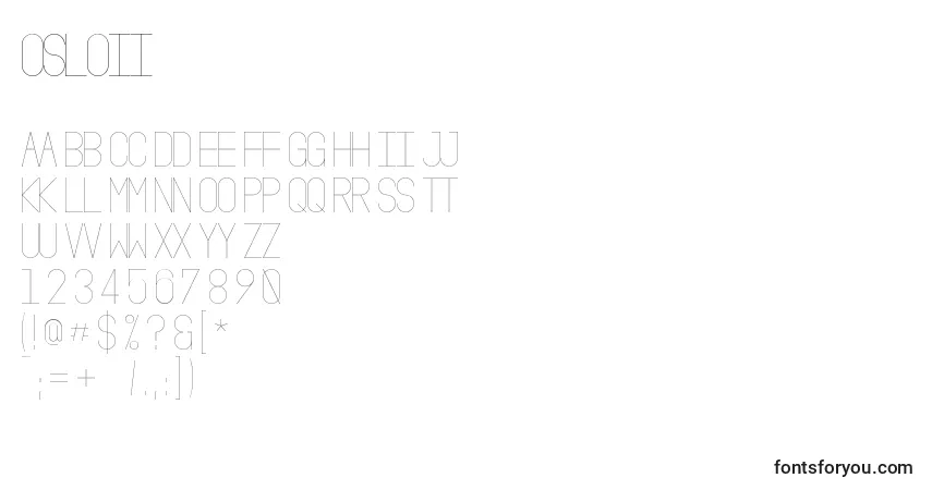 OsloIi Font – alphabet, numbers, special characters
