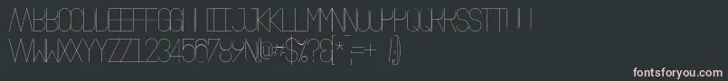 フォントOsloIi – 黒い背景にピンクのフォント