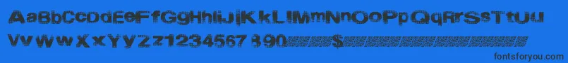 Шрифт Startmenu – чёрные шрифты на синем фоне