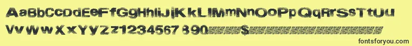 Startmenu Font – Black Fonts on Yellow Background