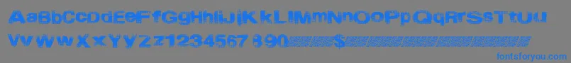 Startmenu Font – Blue Fonts on Gray Background