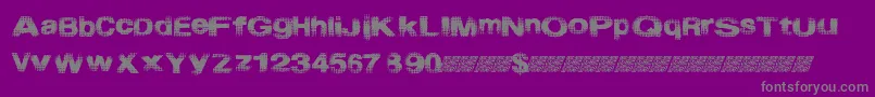Startmenu Font – Gray Fonts on Purple Background