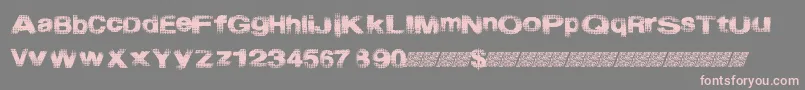 Startmenu Font – Pink Fonts on Gray Background
