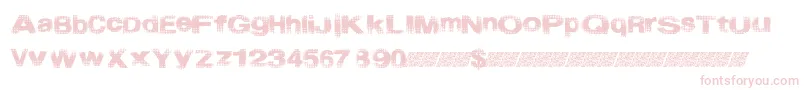 Startmenu Font – Pink Fonts on White Background