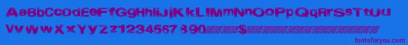 Startmenu Font – Purple Fonts on Blue Background
