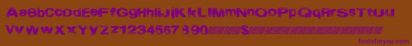Startmenu Font – Purple Fonts on Brown Background