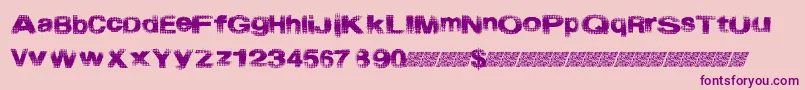 Шрифт Startmenu – фиолетовые шрифты на розовом фоне