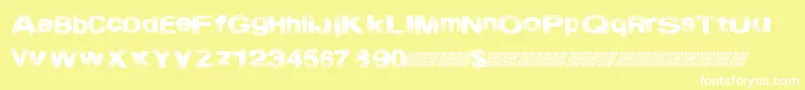 フォントStartmenu – 黄色い背景に白い文字