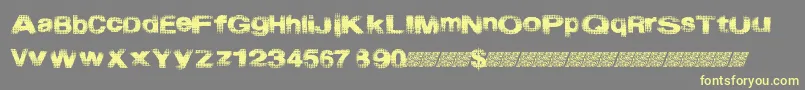 Шрифт Startmenu – жёлтые шрифты на сером фоне