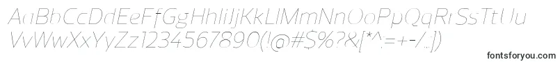ReganUltralightitalic Font – Fonts for VK