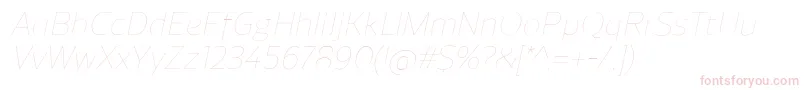 ReganUltralightitalic Font – Pink Fonts