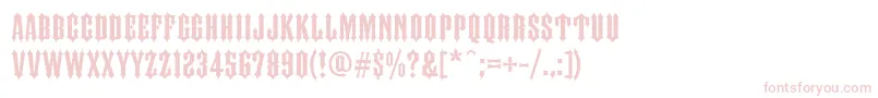 FtyIronhorseNcv Font – Pink Fonts on White Background