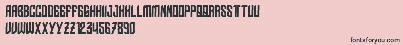 NudoDislocado Font – Black Fonts on Pink Background