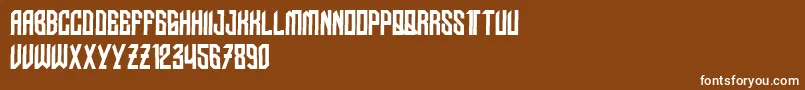 NudoDislocado Font – White Fonts on Brown Background
