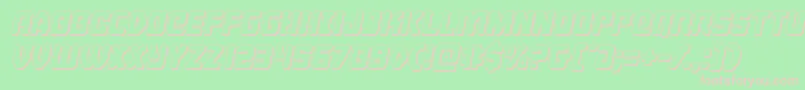 Cyborgrooster3Dital Font – Pink Fonts on Green Background