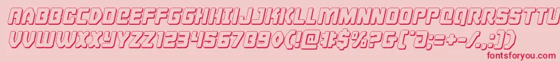 Cyborgrooster3Dital Font – Red Fonts on Pink Background