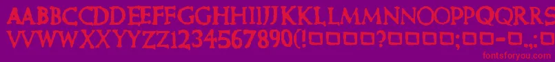 Más sobre la fuente CurePictureShow fuente CurePictureShow – Fuentes Rojas Sobre Fondo Morado